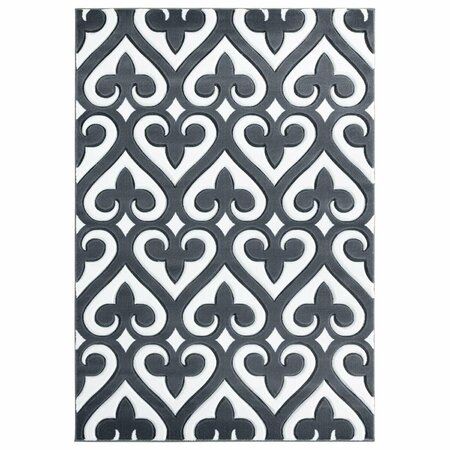 UNITED WEAVERS OF AMERICA 2 ft. 7 in. x 4 ft. 2 in. Bristol Heartland Gray Rectangle Rug 2050 11472 35C